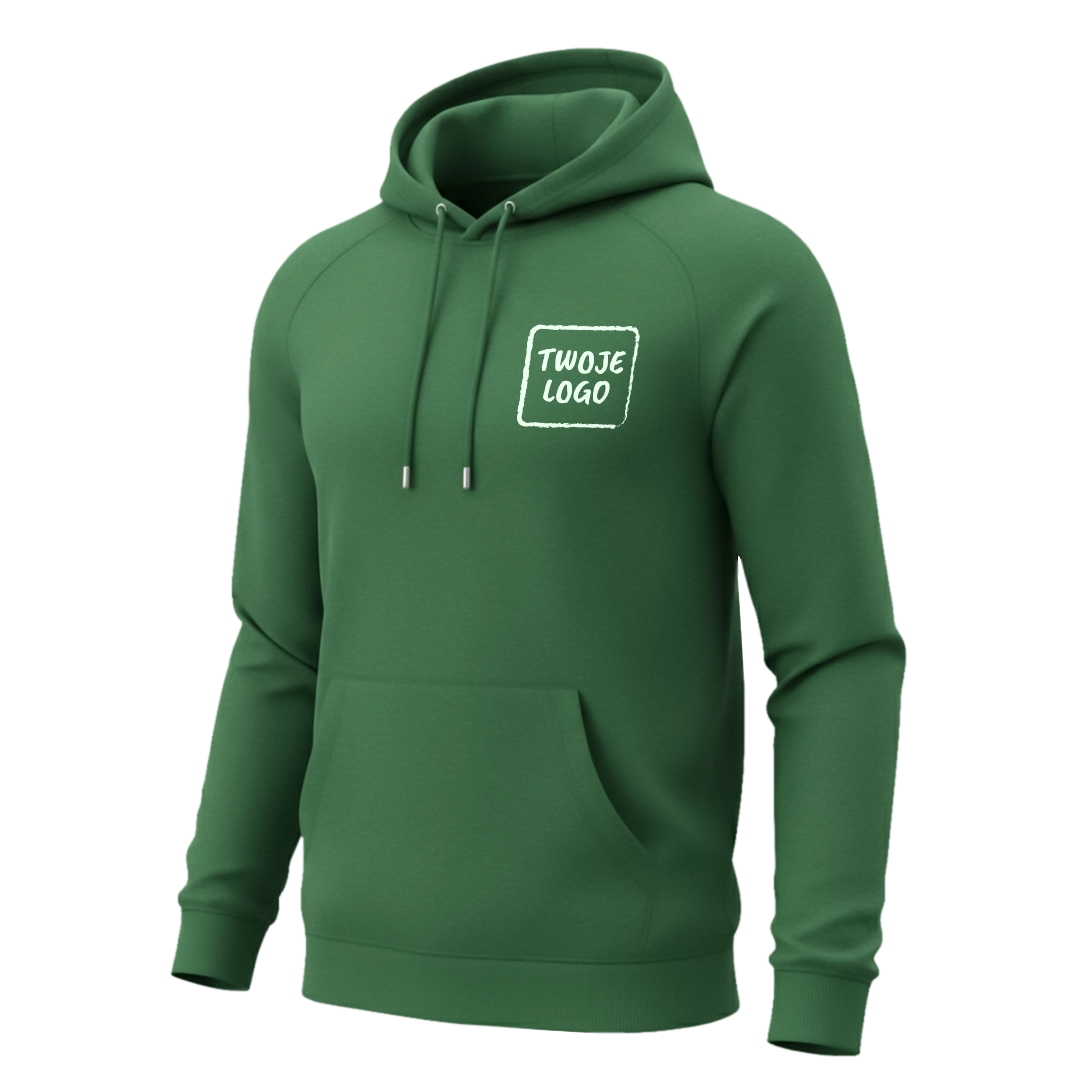 Bluza z kapturem z miejscem na logo firmowe